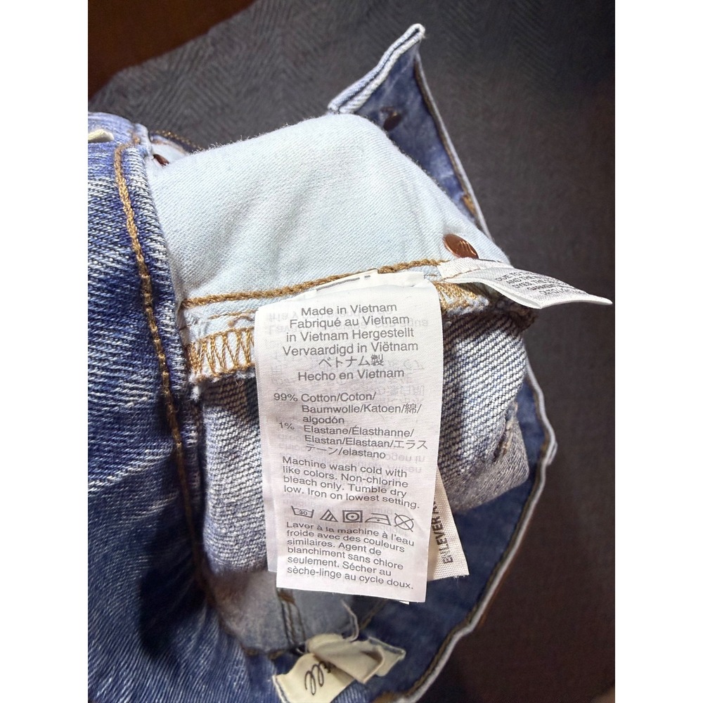 Madewell The Perfect Vintage Jean Womens 24 Light Blue High Rise Tapered Denim - Picture 4 of 8